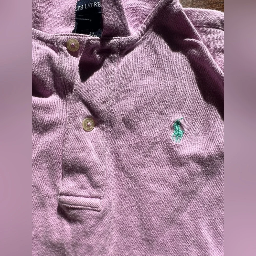 Ralph Lauren Kids VTG Y2K Lilac Purple Polo Shirt